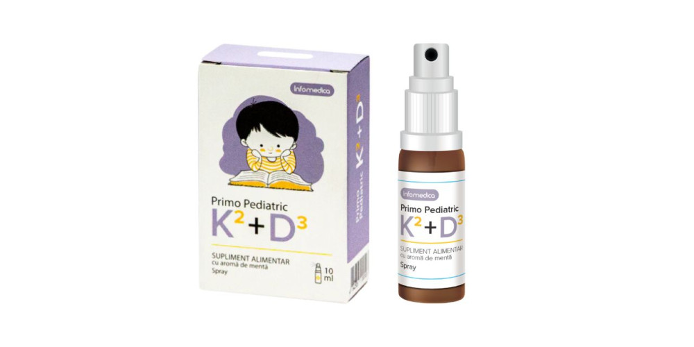 Primo Pediatric K2+D3 400 UI 10 ml spray 